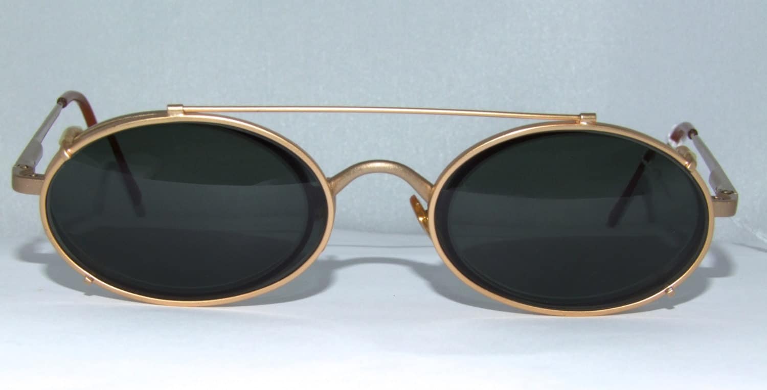 Giorgio Armani Eyeglasses ITALY oval LENS /with Clip on