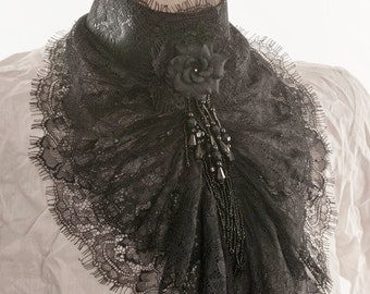 Popular items for lace jabot on Etsy