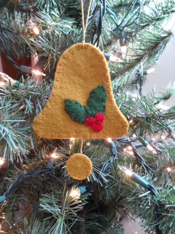 Bell Wool felt Christmas ornament