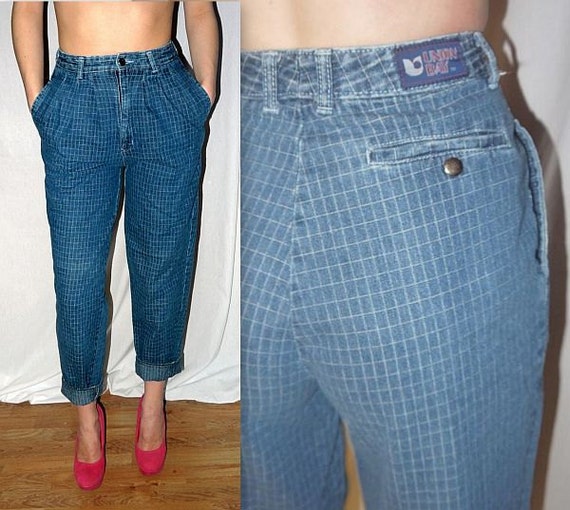 pleated baggy jeans