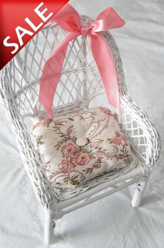 Small Wicker Doll Chair White Doll Chair American Girl