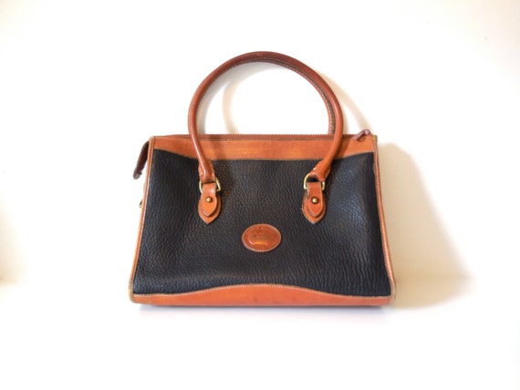 dooney and bourke two tone leather