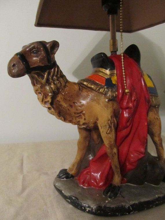 Table Lamp Camel Lamp Vintage Lighting Re furbished
