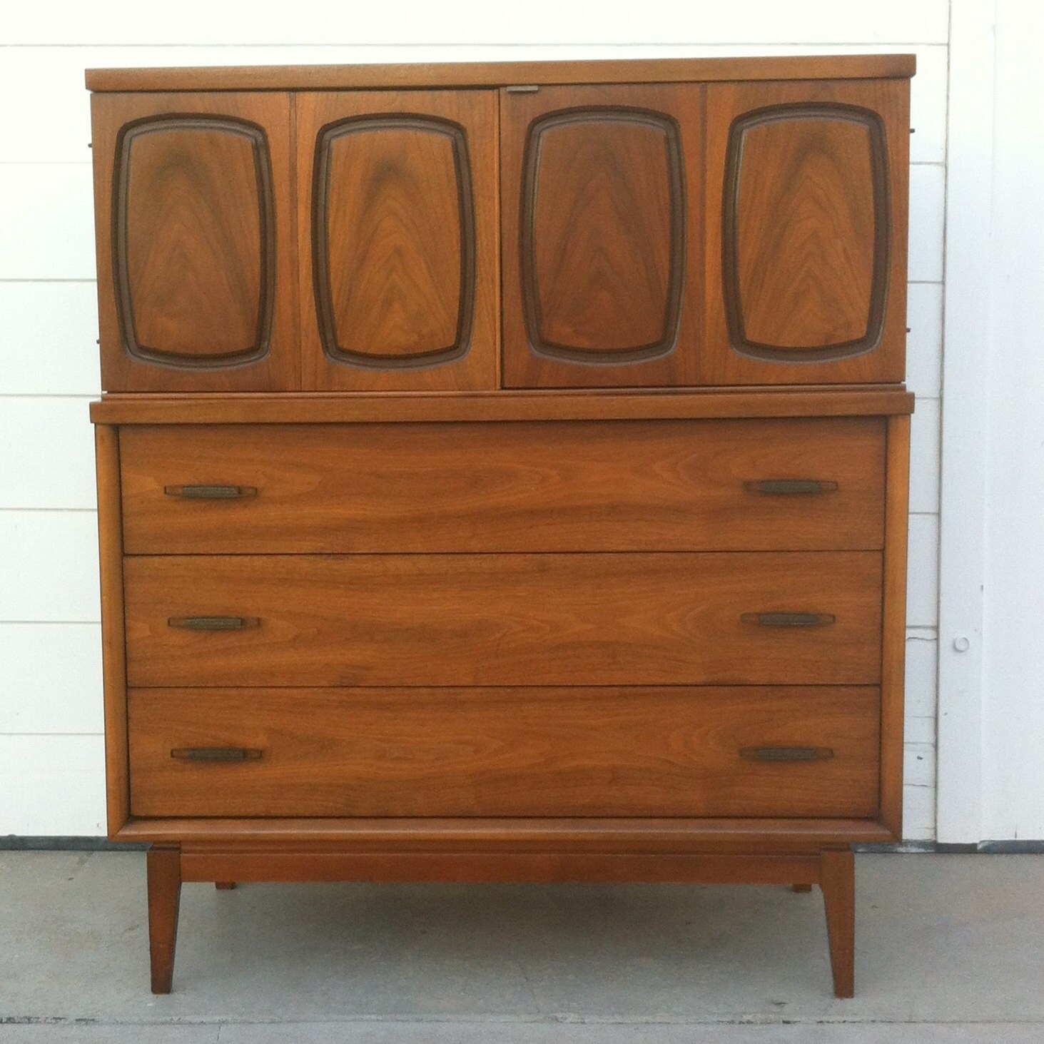 Mid Century Broyhill Premier Emphasis tall boy dresser