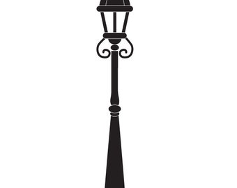 Lamp Post Wall Stencil for Painting Kids or Baby Room Mural