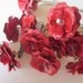 Red Metal Rose Bouquet With Stems
