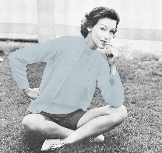 Vintage VOGUE KNITTING PATTERN-1950s Classic by GrannyTakesATrip