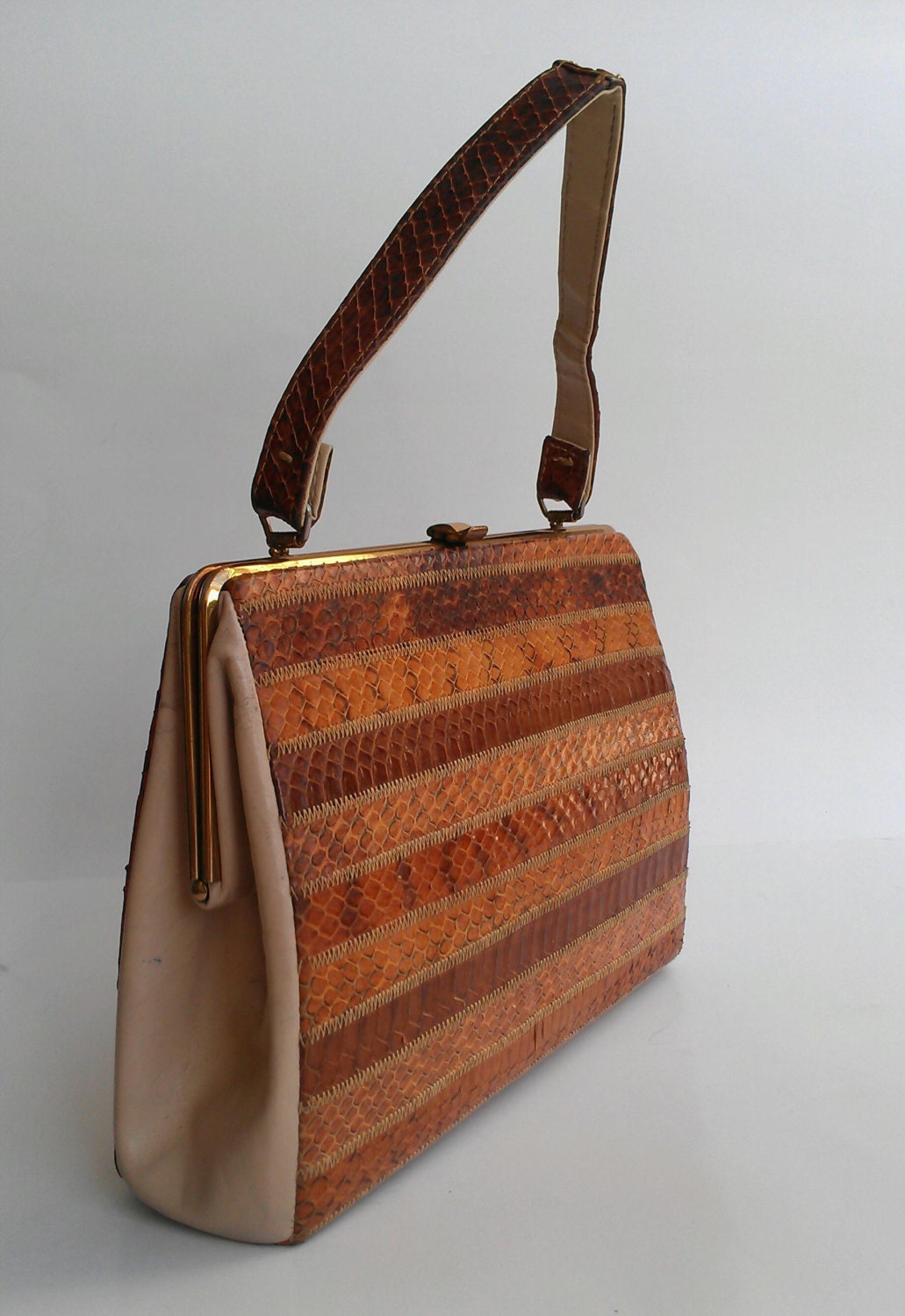 Vintage Snakeskin Handbag