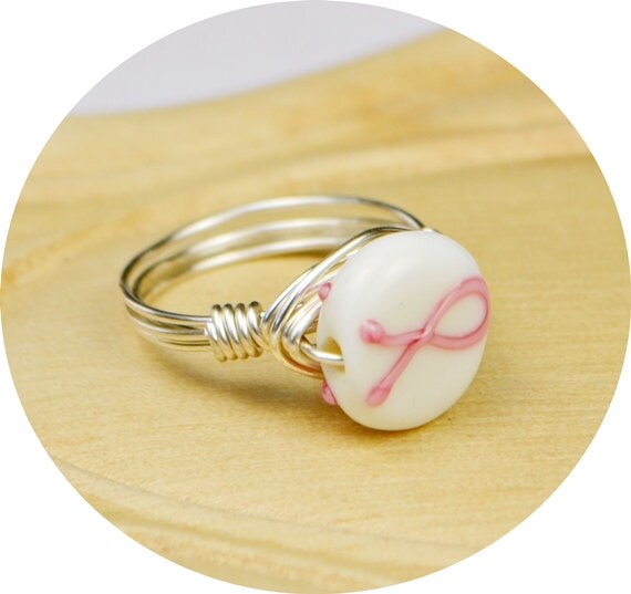 Breast Cancer Ribbon Ring Sterling Silver by SimplyCharmed21