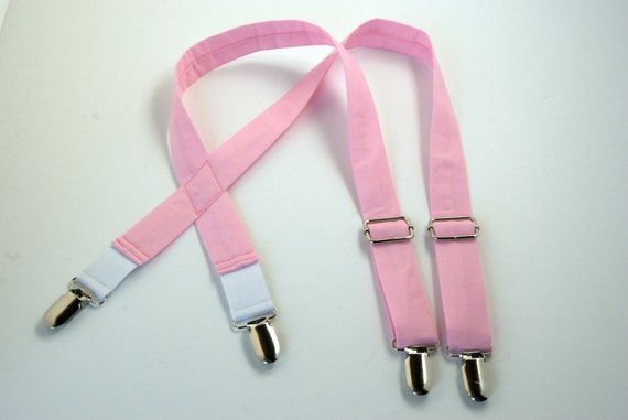 Light Pink Suspenders rose quartz suspenders pink by DapperGent