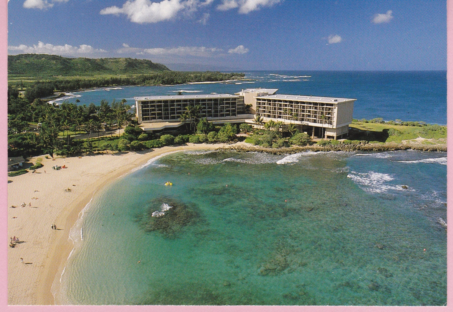 Large Turtle Bay Hilton Oahu Hawaii by PecanHillPostcards on Etsy