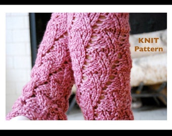 PDF PATTERN - - Knitarelli Knit Ballet Leg Warmers - - Great Gift to make for Dancers