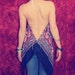 Bohemian top open back backless Boho Hippie pattern layering shirt Upcycled clothing summer festival One of a Kind by TheBohemianDream