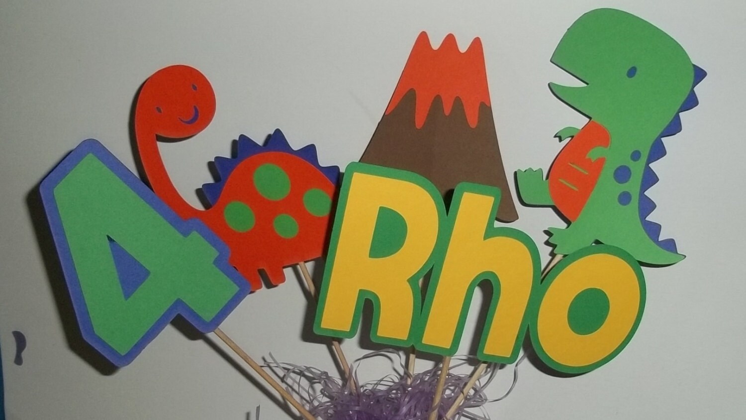 Set of 5 Dinosaur Theme Centerpieces Dinosaur Party Decor