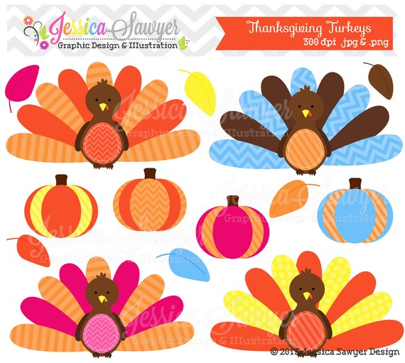 INSTANT DOWNLOAD, thanksgiving turkeys, turkey clipart, for commercial use, personal use, invites, cards, scrapbooking Il_570xn