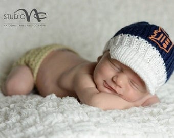 Detroit Tigers Newborn Cap.....Newborn Photo Prop...Newborn Boy Baseball Cap....