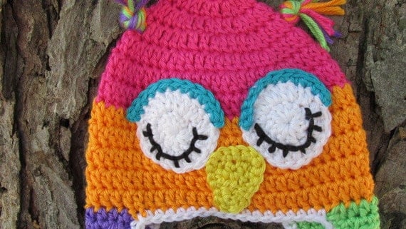 Baby Owl Hat Crochet Owl Hat Newborn Owl Hat Toddler Owl