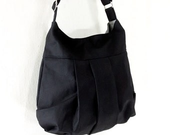 Handbags Cotton bag Canvas Bag Diaper bag Shoulder bag Hobo bag Tote bag Messenger bag Purse Everyday bag Black Tracy2