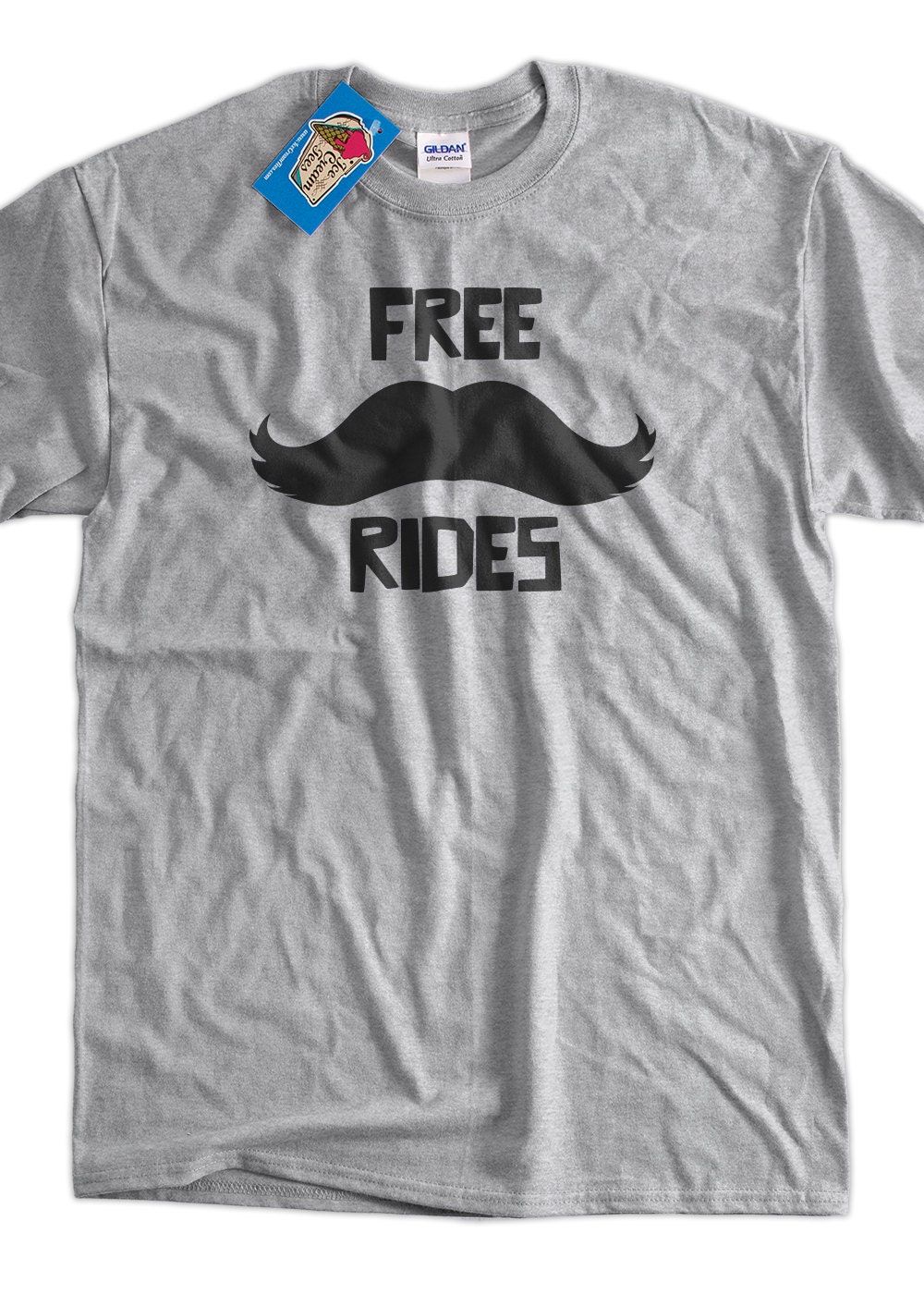 free moustache rides shirt