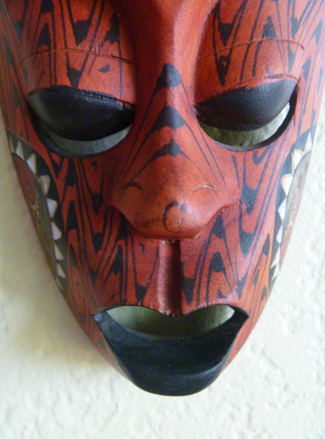 Handcarved mask from Jamaica
