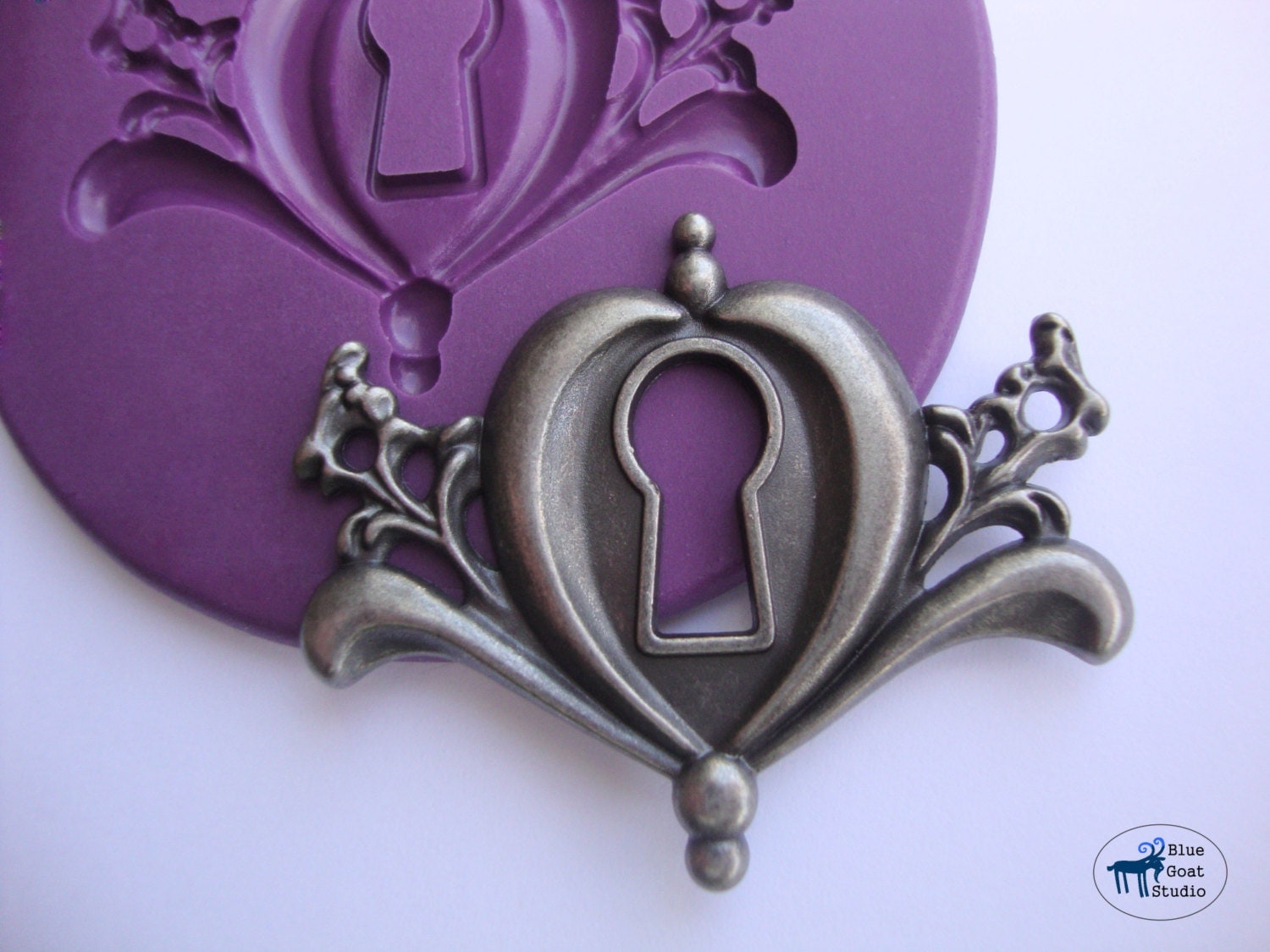 Key Hole Mold 2 Vintage Lock Plate Mold Silicone Mold