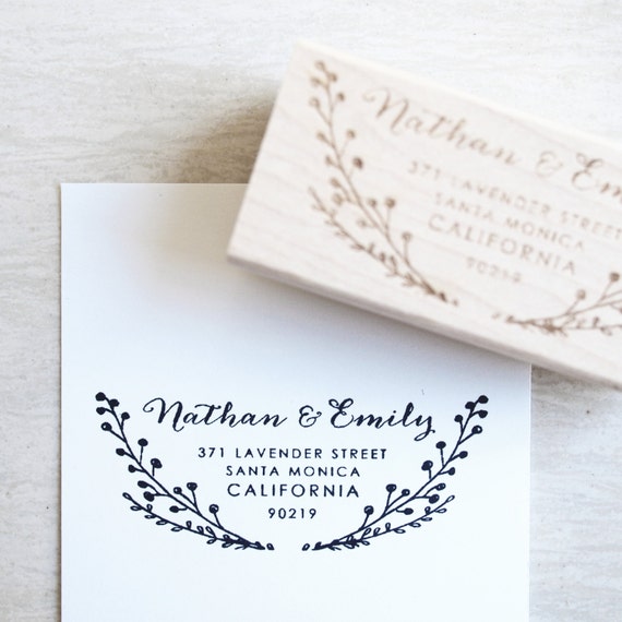 Custom Return Address Stamp by CAPELLAink on Etsy