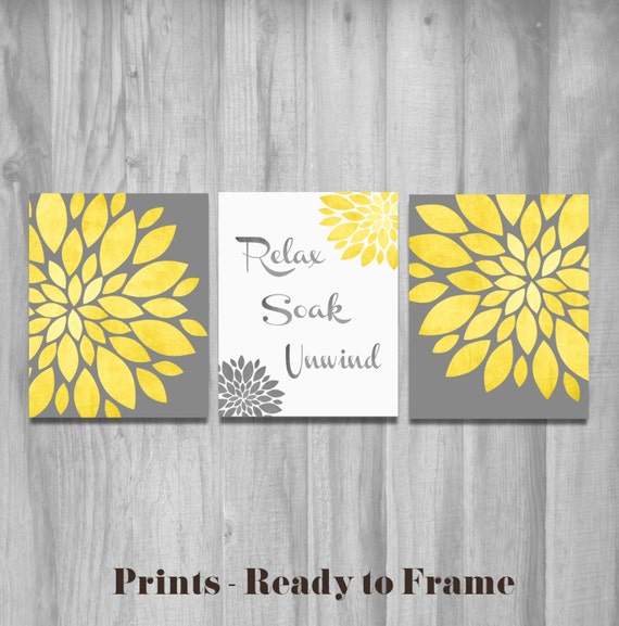 Bathroom Wall Art Relax Soak Unwind Bathroom by PrintsbyChristine