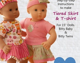 baby Ti Baby Pattern Mine pattern Skirt Baby Bitty  ered bitty & Clothes Shirt Doll pants  Tee