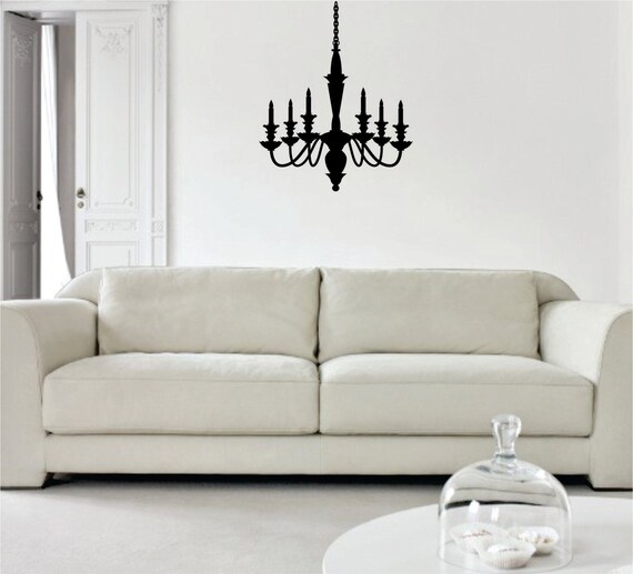 Chandelier Decal Sticker Wall Vinyl Art Decoration Beautiful
