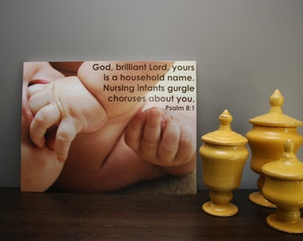 Psalm 8:1 Nursery Art, Digital File