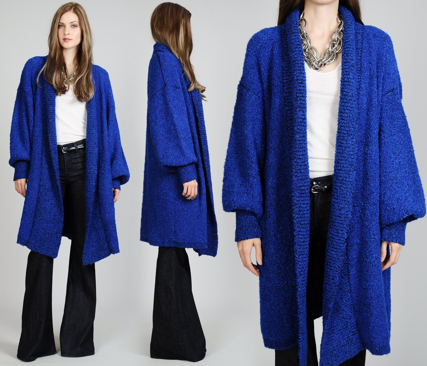 Cobalt blue cardigan sweaters for women kuwait