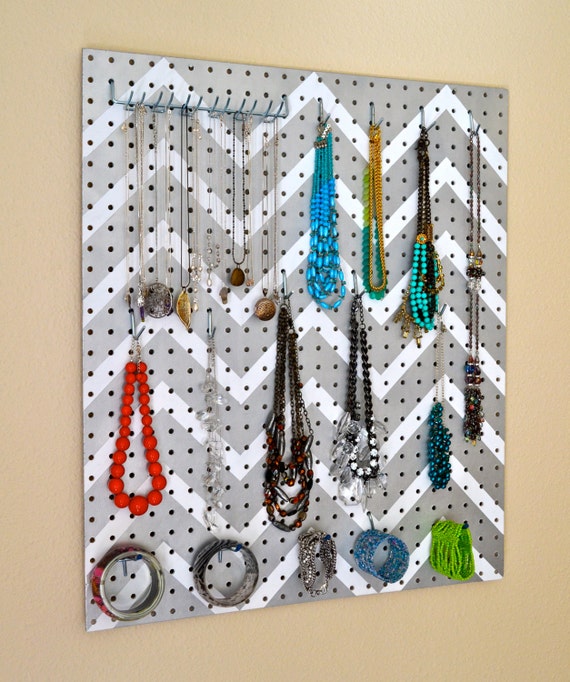 Items similar to Jewelry Organizer Wall Display, Jewelry Holder, Custom
