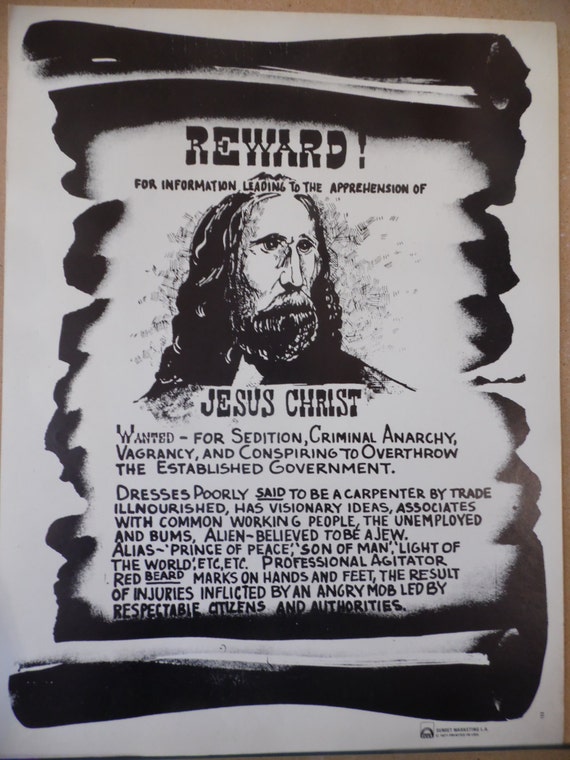 Jesus Wanted Poster