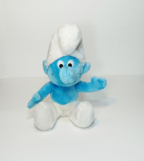 Items similar to 1979 Smurf plush - vintage retro 1970s 70s smurfs ...