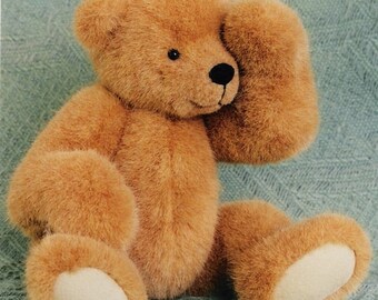 Teddy Bear pattern and Illustrated Instructions for Benji, a 10" jointed Bear (downloadable PDF)