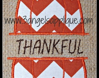 Split pumpkin applique design 2 sizes INSTANT DOWNLOAD