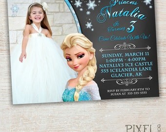 Frozen Birthday Invitation, Frozen Birthday Party, Frozen Invitation ...