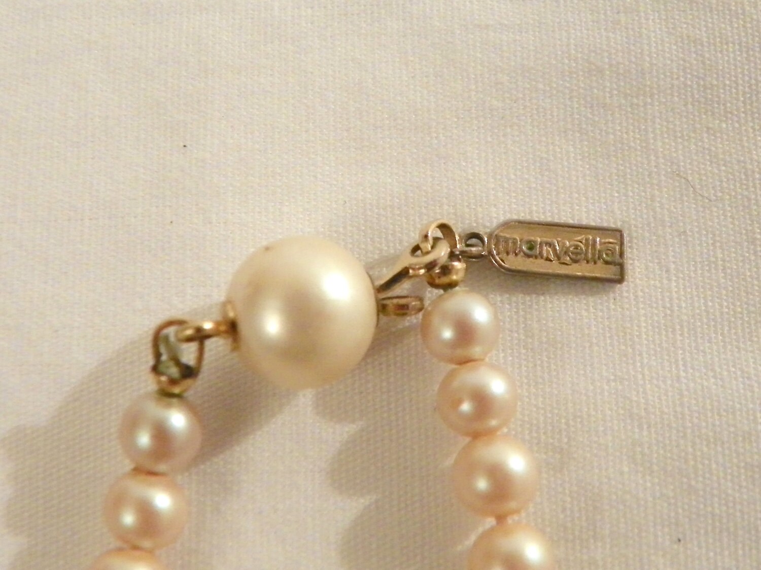 Vintage Marvella Faux Pearl Necklace by 2TownCreekTreasures