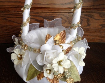 Woodland Flower Girl Basket