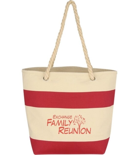 25 Tote Bags with Custom Family Reunion Logo by INeedPromotionals