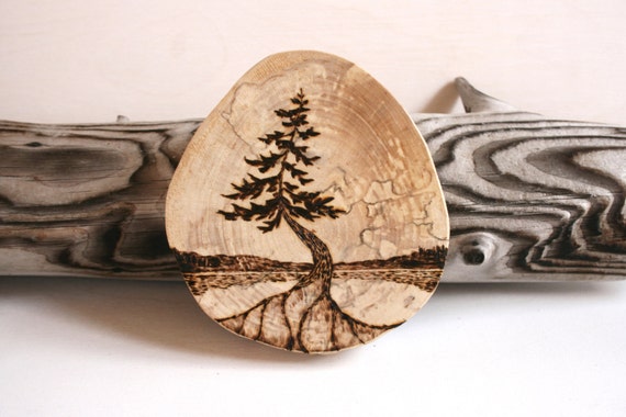 Items similar to Pine Tree- Woodland Nature Art - Original ...