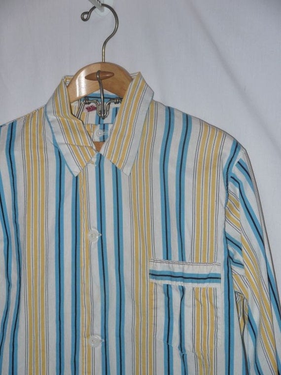 Vintage 50s mens pajamas / 1950s sleepwear Mid century