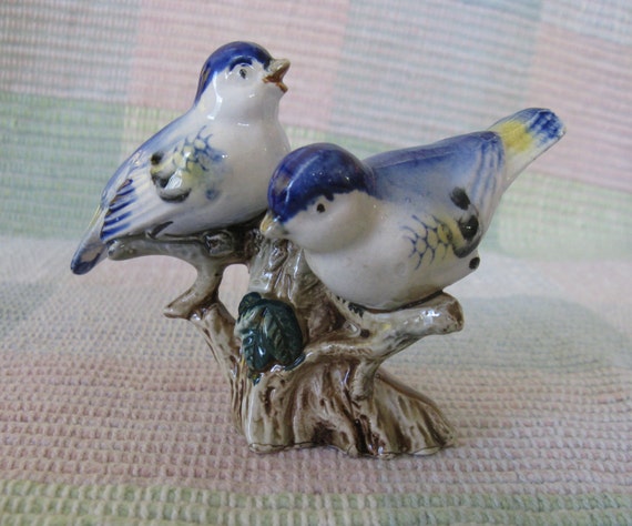 Vintage Porcelain Bluebird Figurine