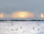 Parhelion from Field / limited edition art print of original painting