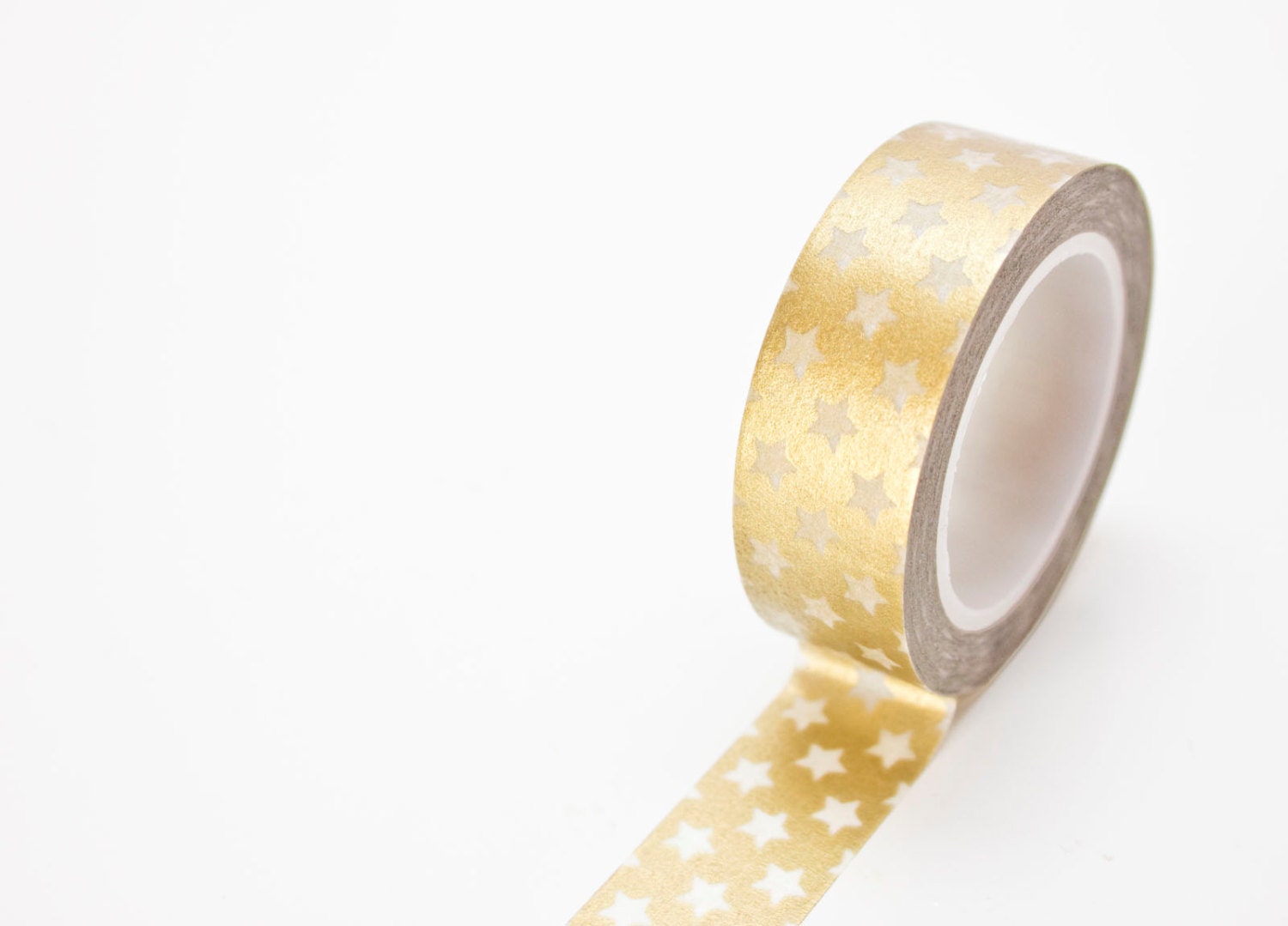 Washi Tape Gold Metallic Gold Tape Star Washi Tape in