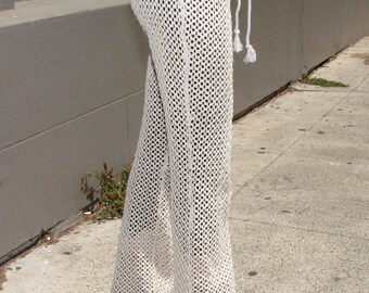 Womens Clothing Lingerie Sheer Lace Pants- see through handmade ...