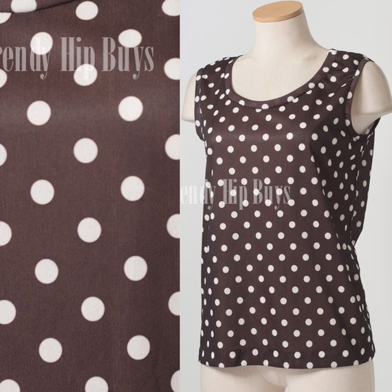 brown polka dot top