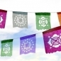 DE COLORES -XS- (2-Pack) Custom Color Papelitos Picados Banners