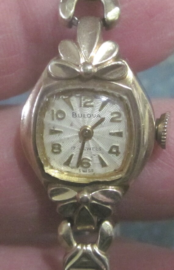 Ladies Bulova 17 Jewel 10K RGP Watch 1950 Era by LeftoverStuff