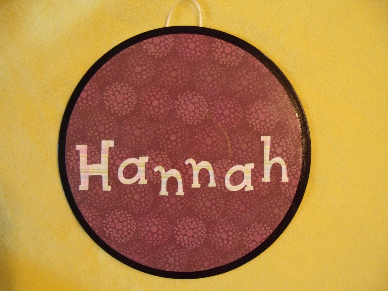 Hannah name sign by woodshed on Etsy